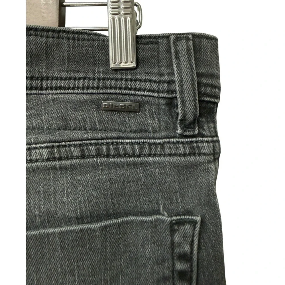 Diesel Tepphar Jeans Mens 32 Gray Slim Carrot Stretch‎ Distressed Pants ITALIAN